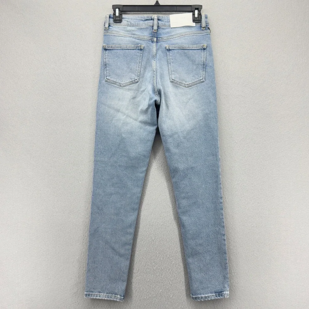 IRO Paris Gaety-19S Slim High Rise Button Fly Light Wash Denim Jeans Size 27 NWT